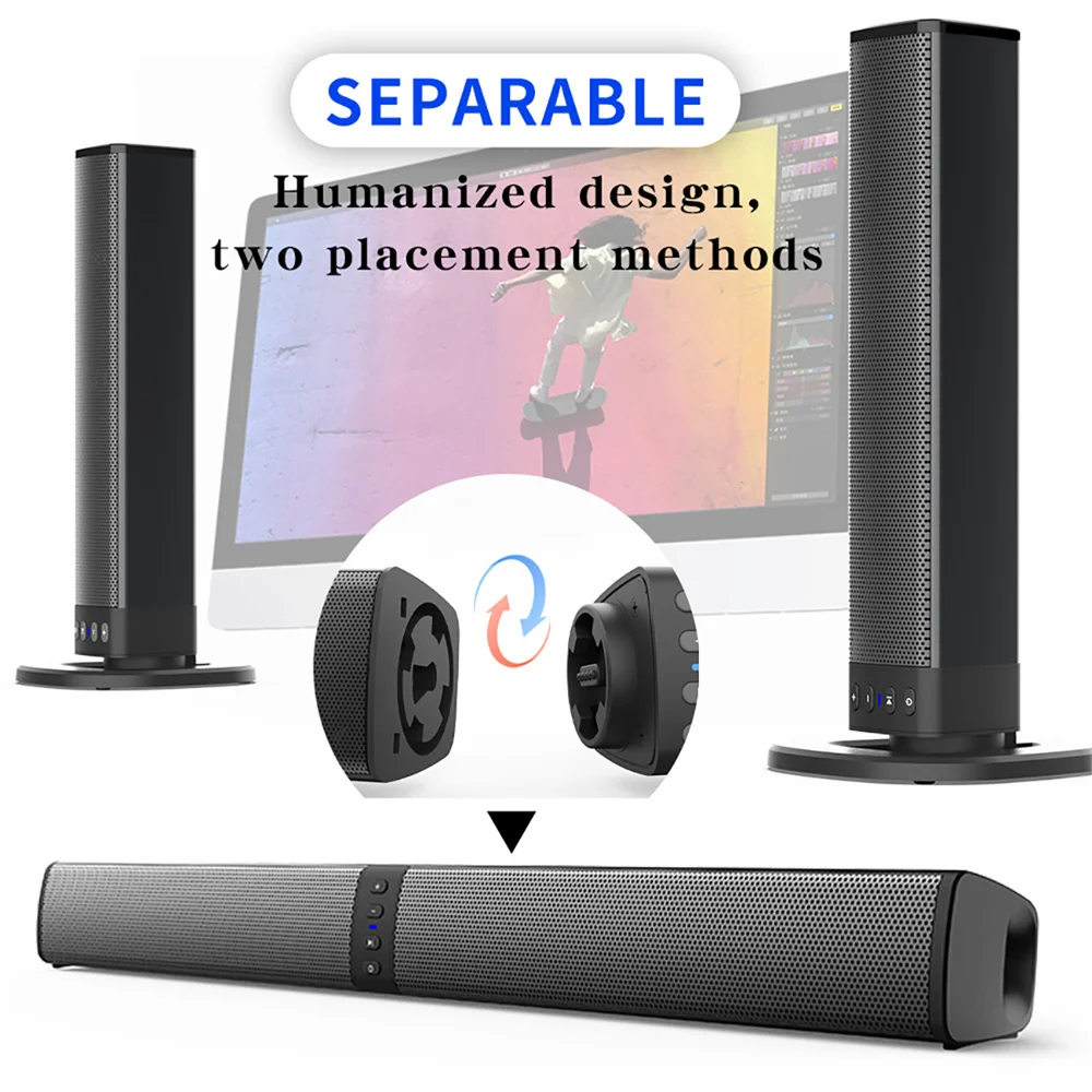 Audio Music Center - Wireless Bluetooth TV Sound Bar 2