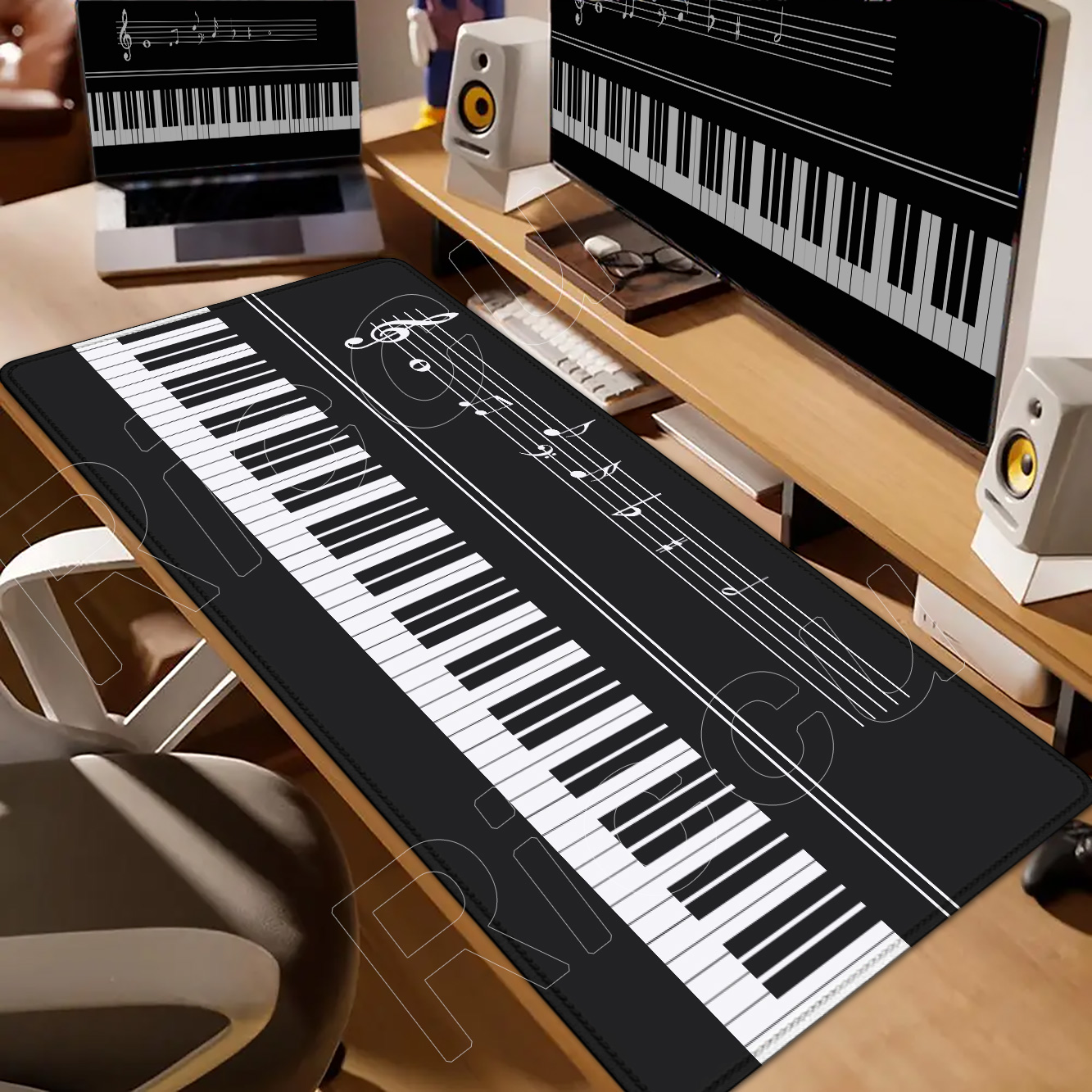 Audio Music Notes - New Music Notes Piano Mouse Pad